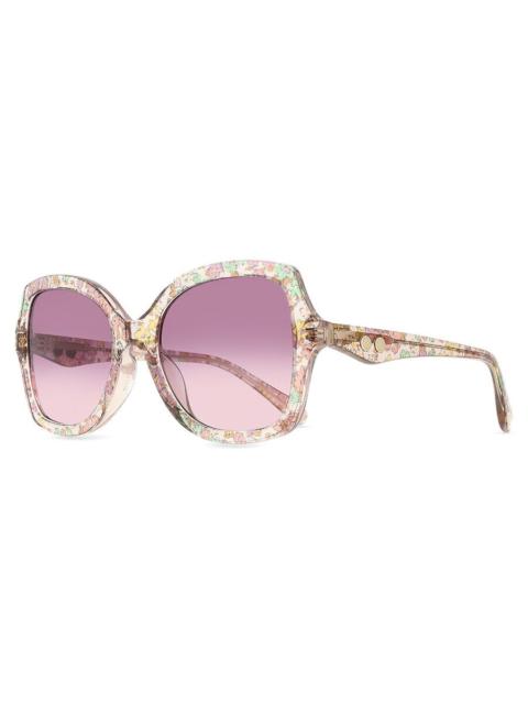 COACH Coach Gradient Purple Pink Butterfly Ladies Sunglasses HC8410U 58947W 56