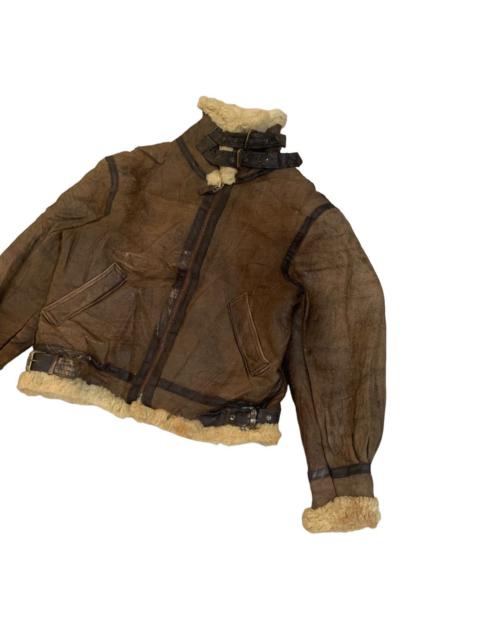 Other Designers Vintage Avirex B-3 USAAF Shearling Leather Flight Jacket