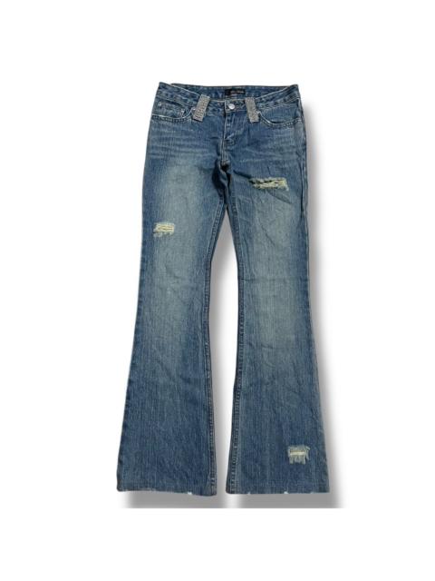 Other Designers If Six Was Nine × Japanese Brand × Le Grande Bleu (L.G.B.) - FLARE🔥 SPICE RICHE WASHED BLUE DENIM PANT