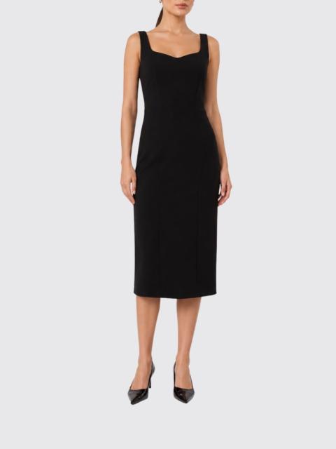 Max Mara Max Mara Women Off-The-Shoulder Cady Midi Sheath Dress Max Mara With Square Neckline