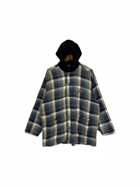 Other Designers Vintage 90s Gotcha Workwear Flannel Hoodie Jacket