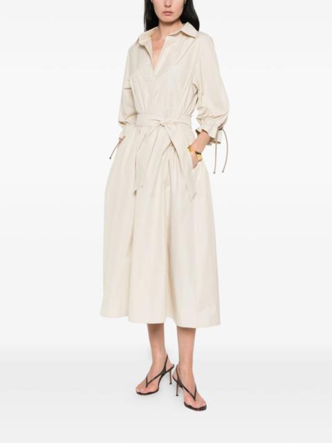 Max Mara Max Mara Tied-cuffs Midi Dress