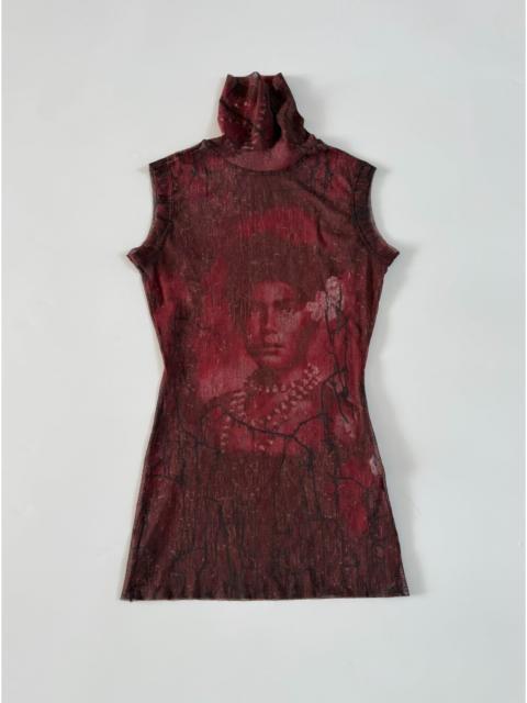Jean Paul Gaultier Jean Paul Gaultier Vintage Mesh Portrait Sleeveless Top