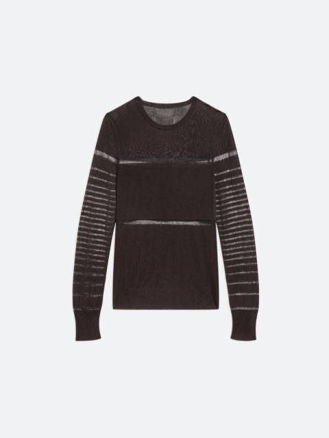 SHEER STRIPE TOP