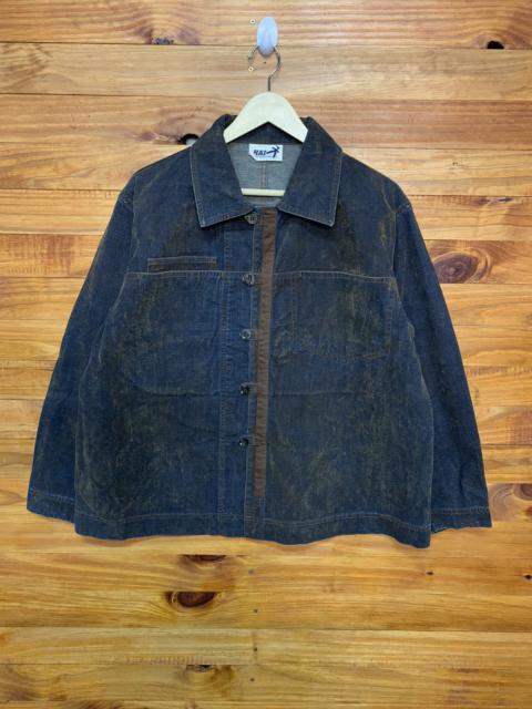 Other Designers Issey Miyake - Vintage 90s Hai Sporting Gear Issey Miyake Denim Jacket