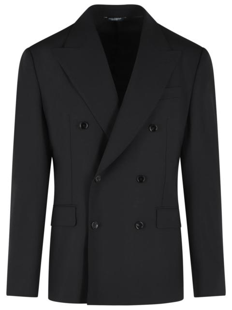 Dolce & Gabbana Dolce & Gabbana Black Virgin Wool Blazer Men