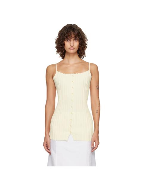 LE17SEPTEMBRE Off-White Millie Knit Sleeveless Top