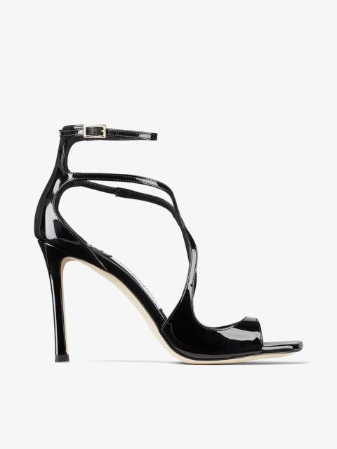 JIMMY CHOO Azia 95
Black Patent Leather Sandals