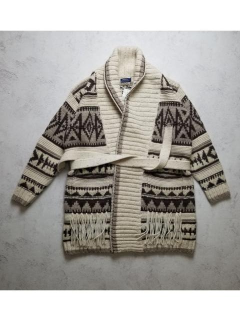 Polo Ralph Lauren New Polo Ralph Lauren Fringe-Trim Shawl Wool Cardigan