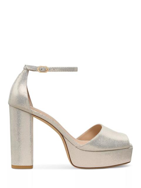 Stuart Weitzman Women's Sabrina Ankle Strap Platform Sandals