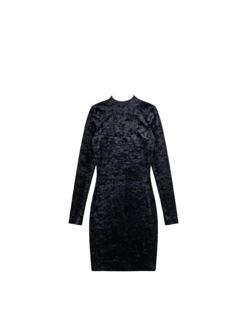 BALENCIAGA [Runway] Balenciaga Cycling Dress Crushed Velvet Black (F34) - Brand New w/ Tags