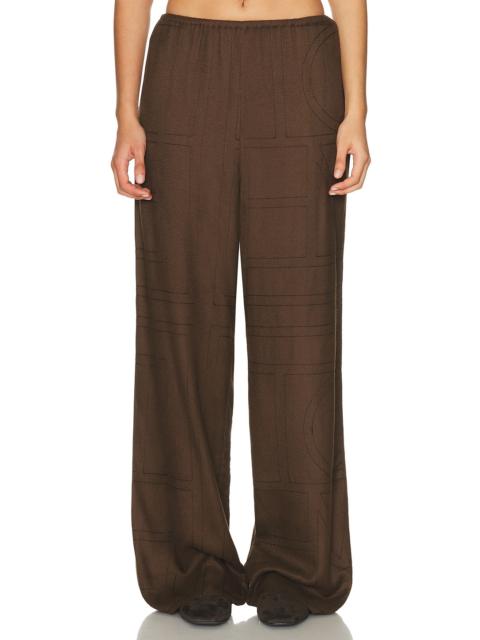 TOTEME Monogram Flannel PJ Pant