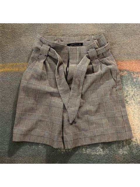 Other Designers ZARA Houndstooth Self-Tie Belt Shorts
