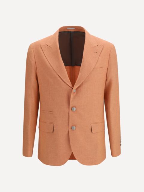 Brunello Cucinelli Deconstructed Jacket in mouliné fabric