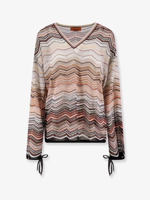 Missoni Multicolor Viscose And Metallic Fiber Sweater