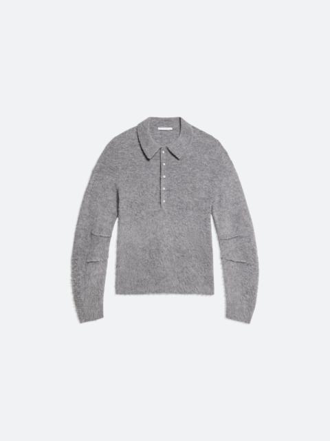 APEX BRUSHED POLO SWEATER