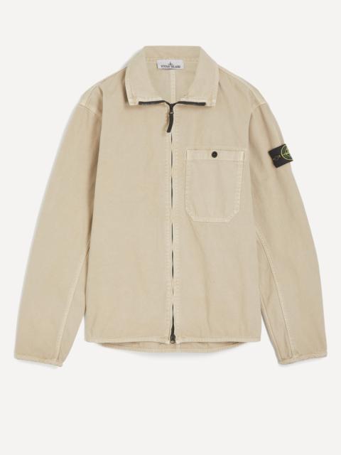 Stone Island Desert Panama Cotton Overshirt