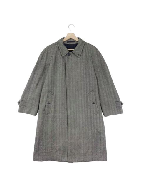Other Designers Vintage - Burberry Wool Checked Over Coat Jacket