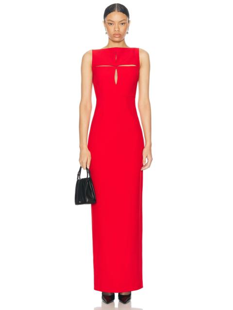 ROLAND MOURET Cut Out Gown