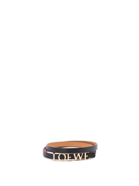Loewe Loewe Women Double Wrap `Loewe` Bracelet