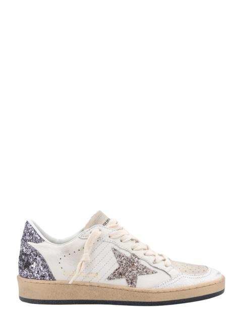 Golden Goose Leather sneakers with glitter