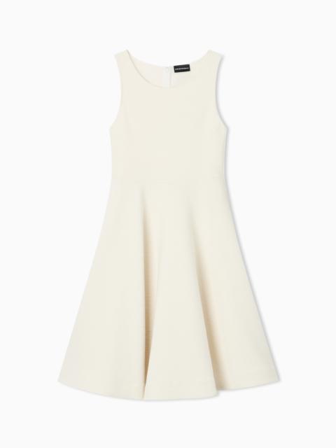 EMPORIO ARMANI EMBOSSED JERSEY DRESS