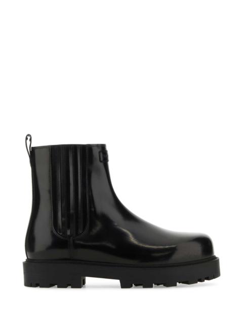 Givenchy Men Black Leather Ankle Boots