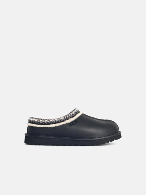 UGG 'TASMAN' BLACK LEATHER SLIPPERS
