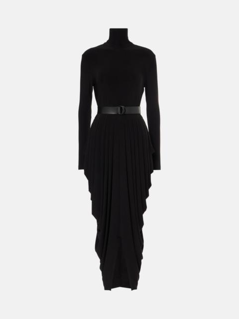 NORMA KAMALI Draped turtleneck midi dress