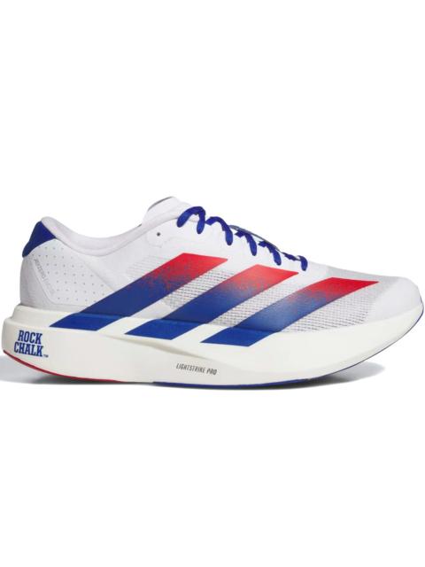 adidas Adidas | Ncaa x White Kansas Jayhawks Adizero EVO SL Shoes 'Cloud White / Collegiate Royal / Team Po