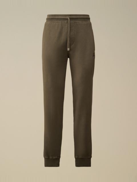 C.P. Company Brushed and Emerized Diagonal Fleece Logo Sweatpants