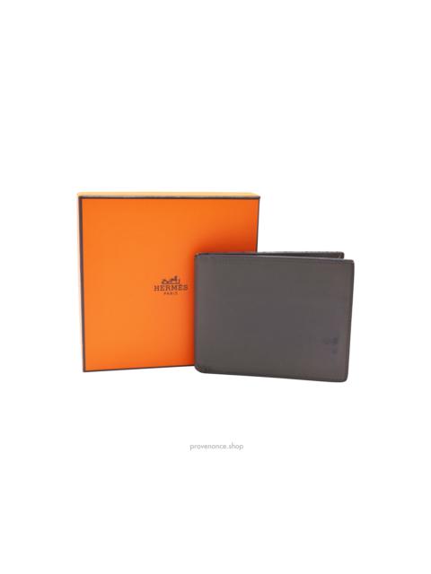 Hermès Hermes Citizen Twill Compact Wallet - Graphite Swift