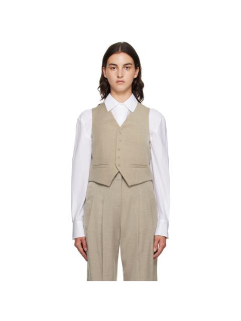 The Frankie Shop Taupe Gelso Vest