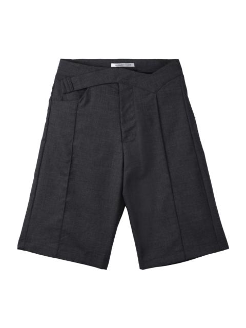 Mainline:RUS/Fr.CA/DE MAINLINE:RUS/FR.CA/DE TAILORED SHORTS WITH V-WAISTBAND SHORTS GRAY