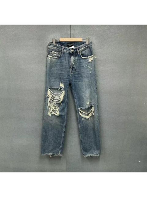 BALENCIAGA Balenciaga washed distressed jeans