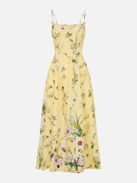 CAMILLA CORSET DRESS WITH LONG FLARED SKIRT