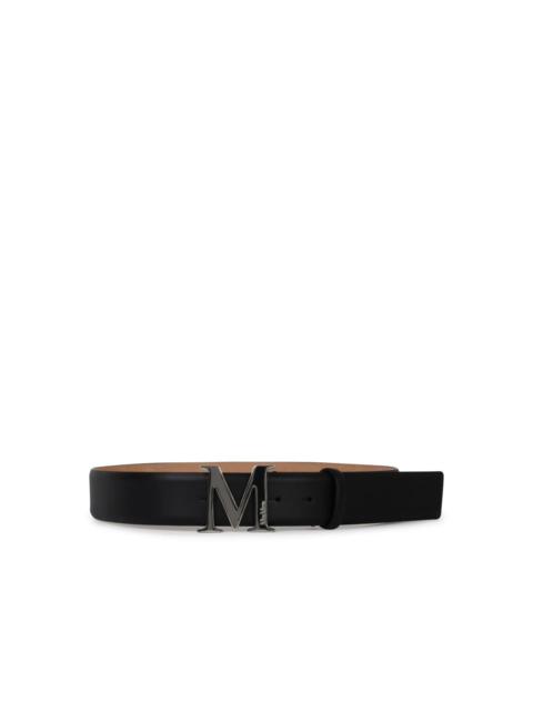 Max Mara Max Mara 'Classic 40' Black Leather Belt Woman