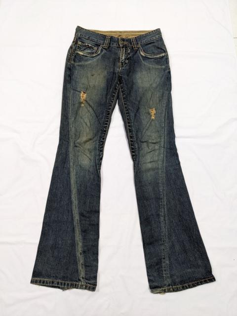Other Designers Distressed Denim - Flare 5th St Jeans Distress Twisted Denim Low Rise