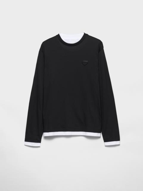 Prada Long-sleeved cotton T-shirt