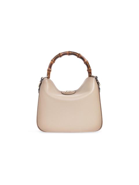 GUCCI GUCCI Diana Small Taupe Leather Shoulder Bag New & Authentic