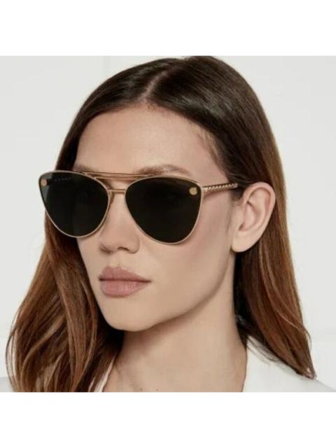 VERSACE NEW Versace VE2267 100287 Gold Dark Gradient Pilot Unisex Sunglasses