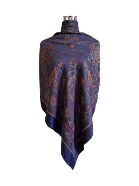 Designer - Yves Saint Laurent Abstract Design Wool Blanket Scarf