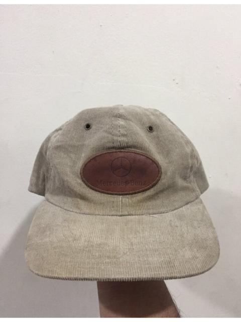 🔥Vintage🔥 Mercedes Benz Leather Patches Corduroy Hat