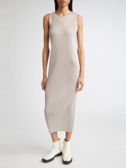 Pleats Please Issey Miyake Pleats Please Issey Miyake New Colorful Basics 4 Pleated Sleeveless Dress in Greige at Nordstrom