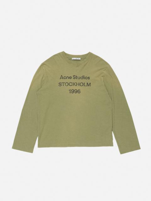 Acne Studios Logo t-shirt - Relaxed fit - Olive green
