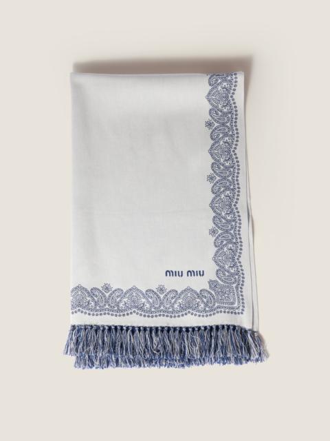 Miu Miu Cotton beach towel