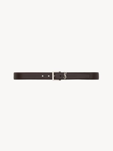 SAINT LAURENT CASSANDRE VADIM BELT IN SMOOTH LEATHER