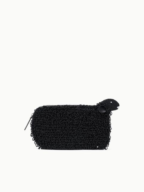STAUD STAUD DOLLY BEADED CLUTCH BLACK