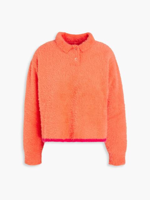 JACQUEMUS Brushed stretch-knit polo sweater