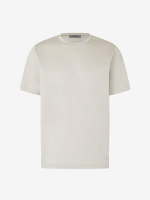 CORNELIANI Grey crew neck pure cotton t-shirt